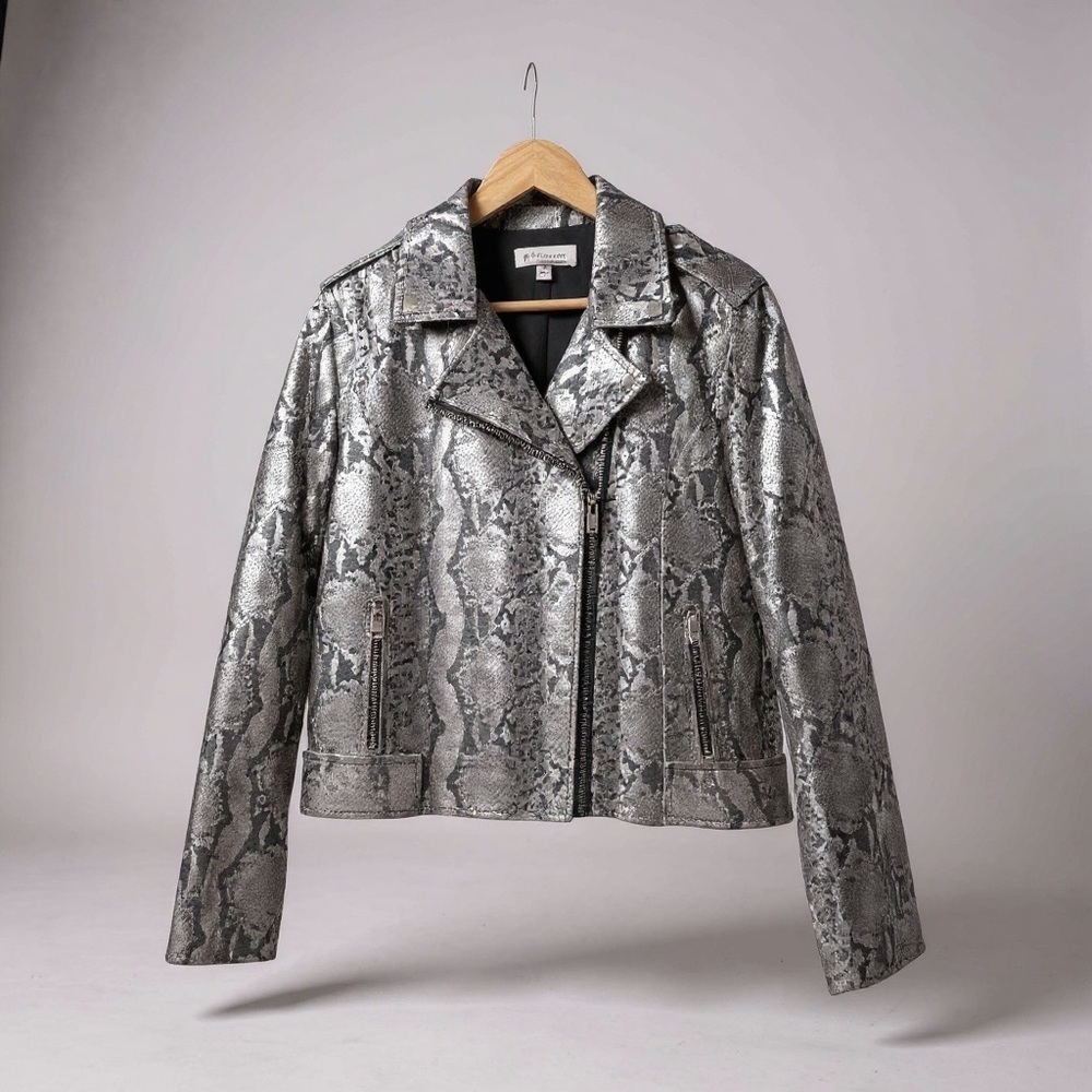 Philosophy Python Vegan Leather Jacket - image 5